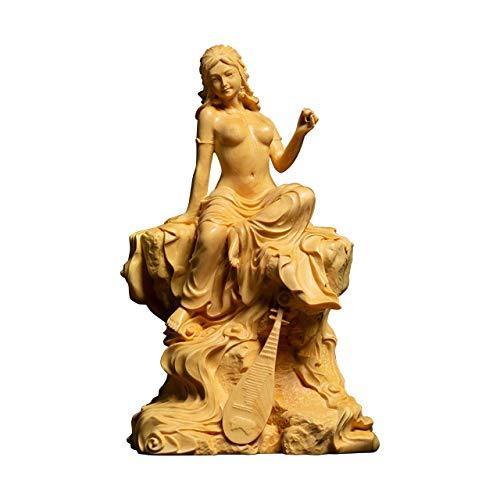 大流行中 Hamilo 弁財天の木彫り像 招福の神 七福神 モダンなデザインで洋室にもマッチ ナチュラルウッド 肌触りがいい Www Shandilyaz Com