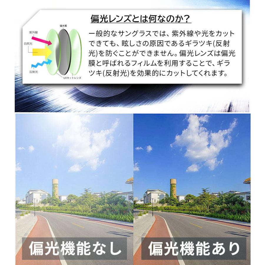 サングラス メンズ 偏光 偏光サングラス 軽量 UVカット スポーツ スポーツサングラス ドライブ 釣り 運転 ゴルフ ミラーレンズ  Isabell | Isabell | 11