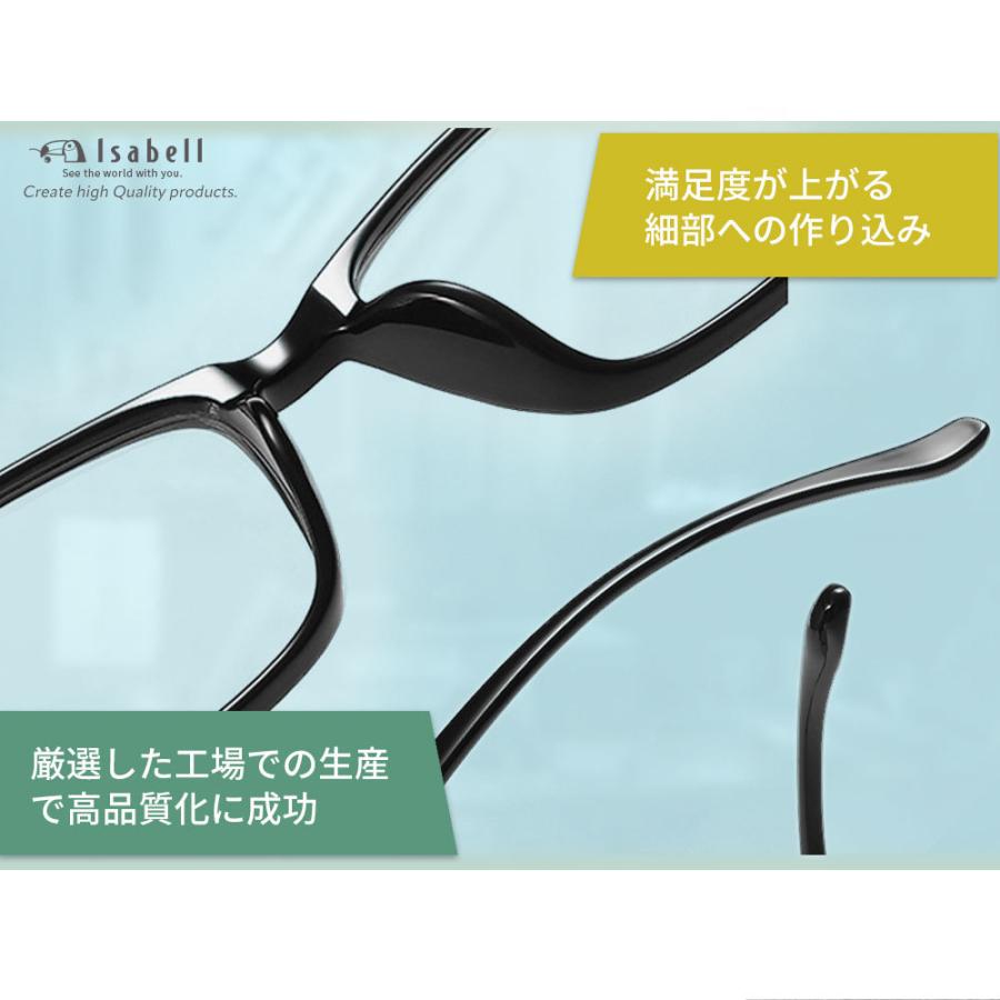 ブルーライトカットメガネ pcメガネ PC眼鏡 ブルーライトカット メガネ 軽量 おしゃれ メンズ レディース 度なし uvカット 伊達メガネ Isabell | ブランド登録なし | 19