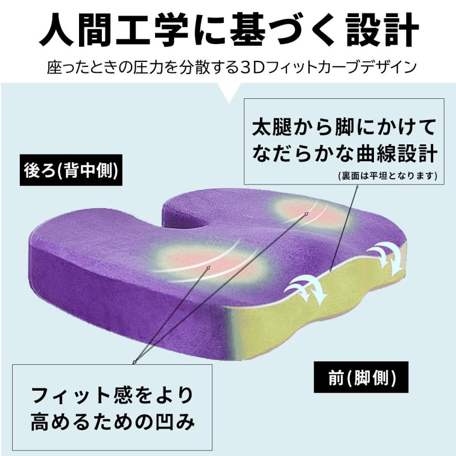 ストア ゲルクッション 低反発 座布団 リモートデスクワーク 姿勢 カバー付 腰痛改善