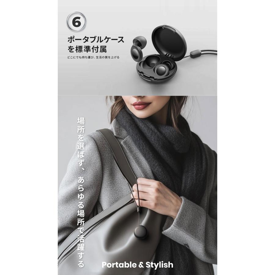 kinganrun 防音 耳栓 睡眠 (ホワイトグリーンブラック-02) putitrenewal_az2-31.jpg