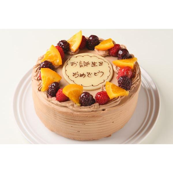 誕生日ケーキ 生チョコ ホールケーキ 5号 デコレーション 高級クーベルチョコ使用 |  | 03