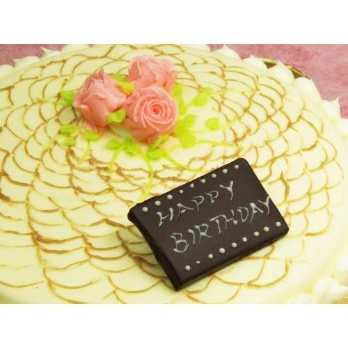 レース上のバラ、バターデコレーションケーキ 19cm　6号 |  | 01