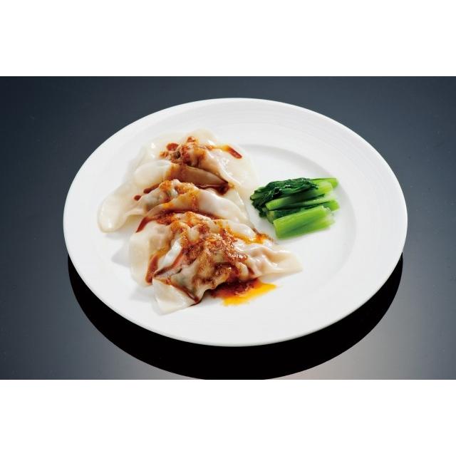 （冷凍）中国料理樓蘭香廚 四川水餃子　12個入り　　ローラン シャンツゥ特製胡麻甘醤油ダレ+ラー油付き　　　　遠州浜松　　 |  | 02