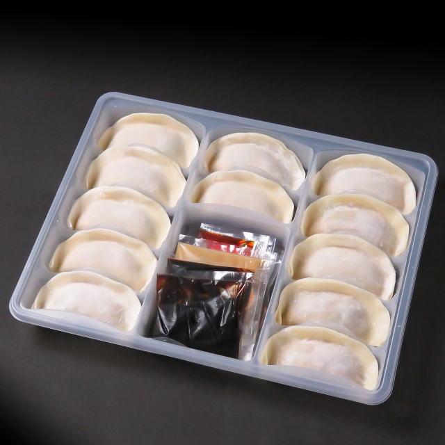 （冷凍）中国料理樓蘭香廚 四川水餃子　12個入り　　ローラン シャンツゥ特製胡麻甘醤油ダレ+ラー油付き　　　　遠州浜松　　 |  | 04