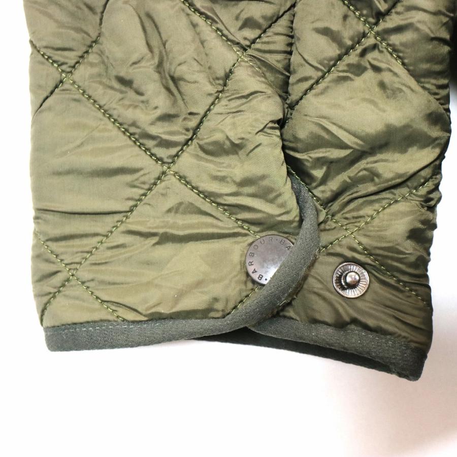 Barbour バブアー ポーラーキルト キルティングジャケット ヨーロッパ古着 アウター 防寒 カーキ (メンズ LONG) 中古 古着 O1851｜losantigua2016｜05