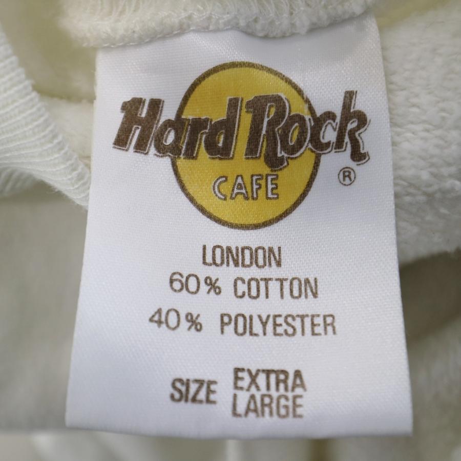 HARD ROCK CAFE ハードロック ロゴ トレーナー 半袖Ｔシャツ LONDON 企業 ホワイト (メンズ XL) O7245 中古 古着｜losantigua2016｜06