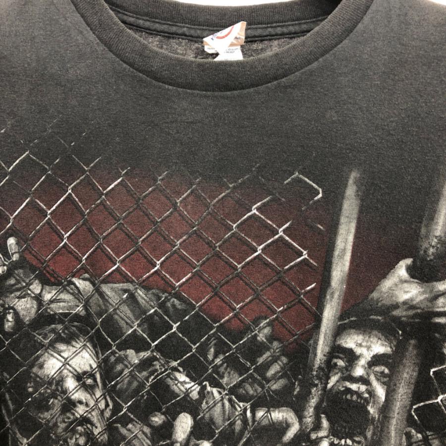 WALKING DEAD ウォーキングデッド 半袖Ｔシャツ 大きいサイズ ゾンビ ムービーT ブラック (メンズ 2XL) 中古 古着 Q6387｜losantigua2016｜05