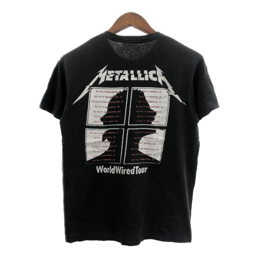 METALLICA メタリカ ツアー 半袖Ｔシャツ バンドT ブラック (メンズ M) 中古 古着 Q6425｜losantigua2016｜02