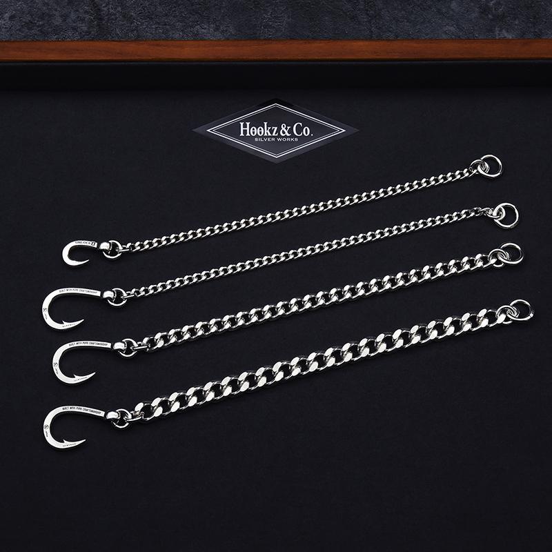 HOOKZ 釣り針ブレスレット HOOKZ 釣り針ブレスレット MH/喜平チェーン/メンズ レディース