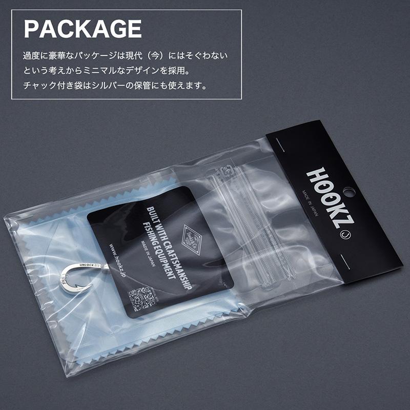 HOOKZ 釣り針ネックレスTYPE-SS シルバー925/フィッシュフックネックレス/日本製シルバーアクセサリーブランドの画像