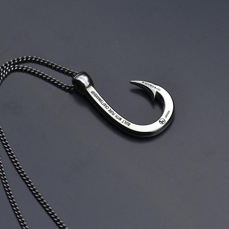 送料無料 フックズ Hookz In Japan Made Mサイズ ゴールド フィッシュフックネックレス 日本製シルバーアクセサリーブランド 釣り針ネックレスk18金 福袋 Made