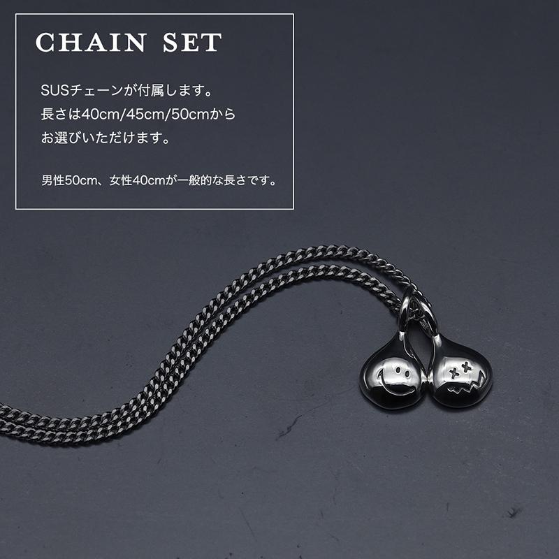 アクセサリー Smile HOOKZ ニコちゃん バツ目 タイニーネックレス シルバー925