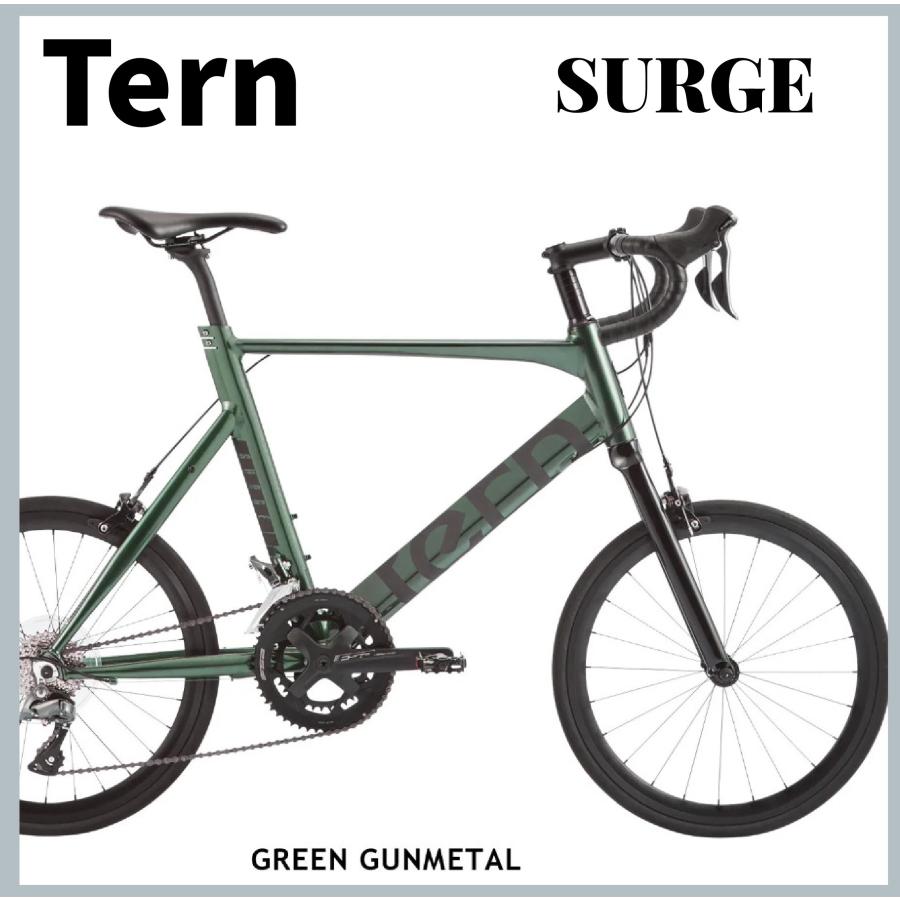 Tern： 2022 ROJIBIKE SURGE GREEN GUNMETAL ターン サージュ グリーンガンメタル ミニベロ MINIVELO  :tern-surge-grn:Lost&Found Bicycles Yahoo!店 - 通販 - Yahoo!ショッピング
