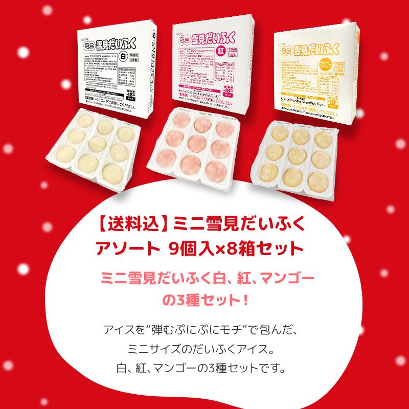 ロッテ（LOTTE） アイス まとめ買い 公式 ミニ雪見だいふくアソート 9