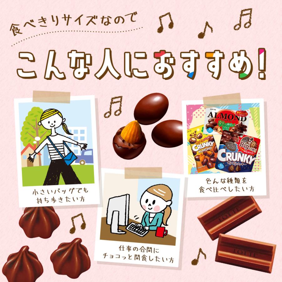 【チョコレート大作戦】4枚セット ロッテ（LOTTE） チョコレート 詰め合わせ 小袋 公式 食べきりサイズ