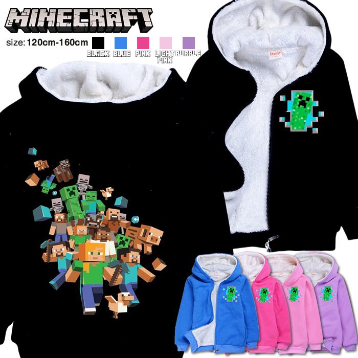 裏地ボア パーカー マインクラフト Minecraft マイクラ クリーパー モザイク アウター 子供服 キャラクター 30mctp033 Lotus Kids 通販 Yahoo ショッピング
