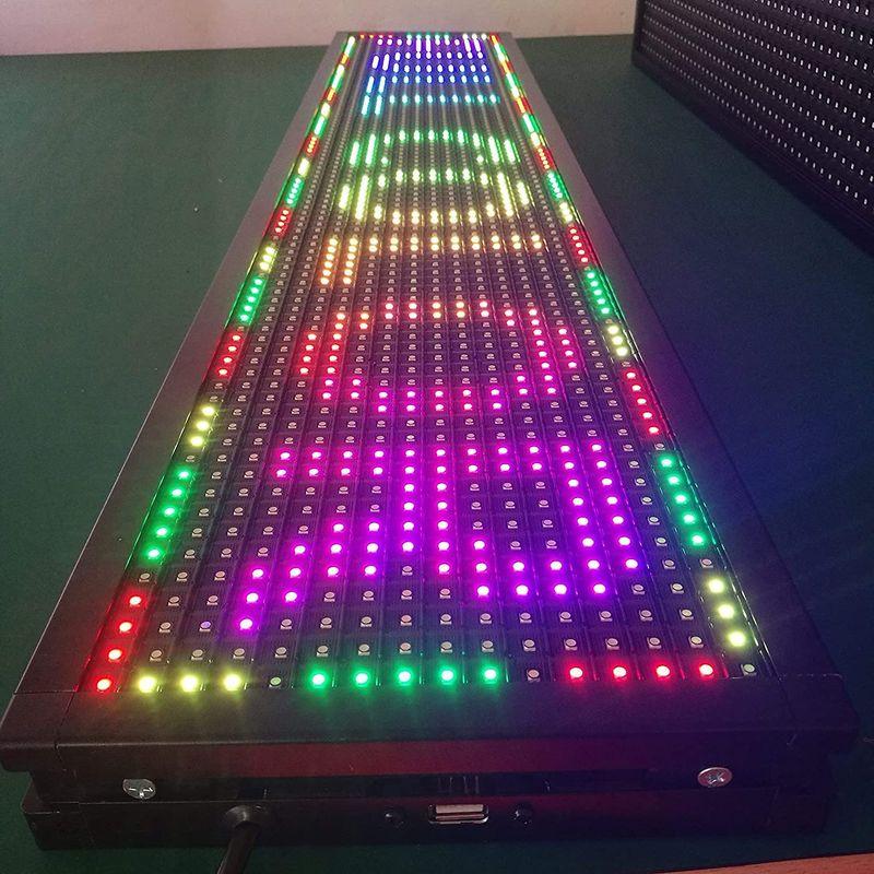 LED看板　高輝度　LED電光掲示板　P10　LED店舗看板　100x20cm　LEDサインボード　LED表示機　屋外用　LEDボード　軽量