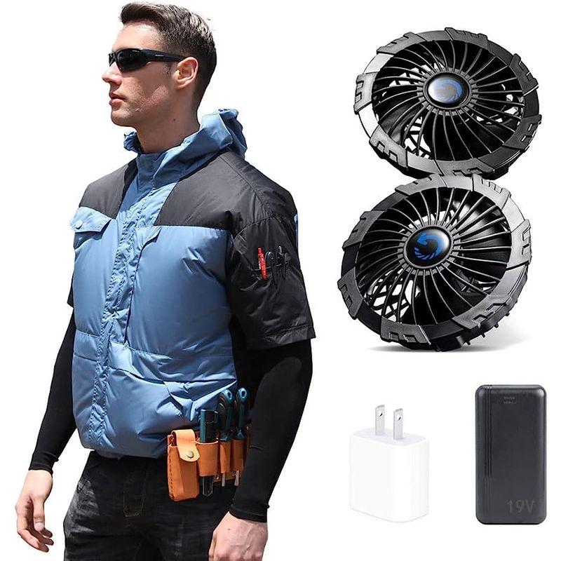 古典Gumoch ファン付き作業服 空調作業服 熱中症対策 薄い 19V高電圧