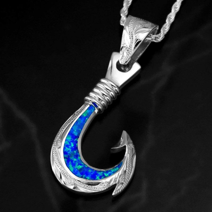 新品本物 レイラニ ハワイアンジュエリー 釣り針 フィッシュフック ブルーオパール ペンダント ネックレス メンズ シルバー 925 ロープチェーン Lotusstore 通販 Yahoo ショッピング Sale 公式 Gestion Etechnologies Shop