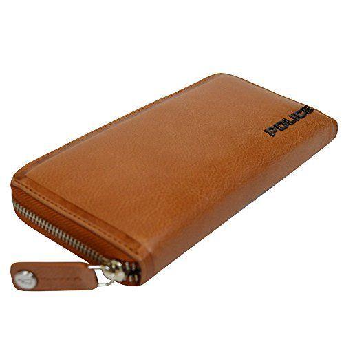 期間限定特価 ポリス Police 財布 牛革 長財布 メンズ レディース ウォレット ラウンドファスナー レザー Wallet Camel 9 5x2 魅力的な Mercurytechnologies Mn Com