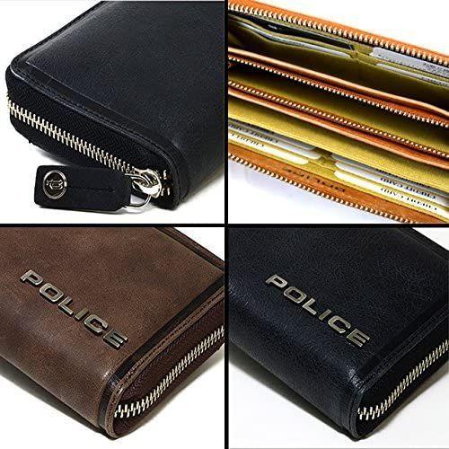 期間限定特価 ポリス Police 財布 牛革 長財布 メンズ レディース ウォレット ラウンドファスナー レザー Wallet Camel 9 5x2 魅力的な Mercurytechnologies Mn Com