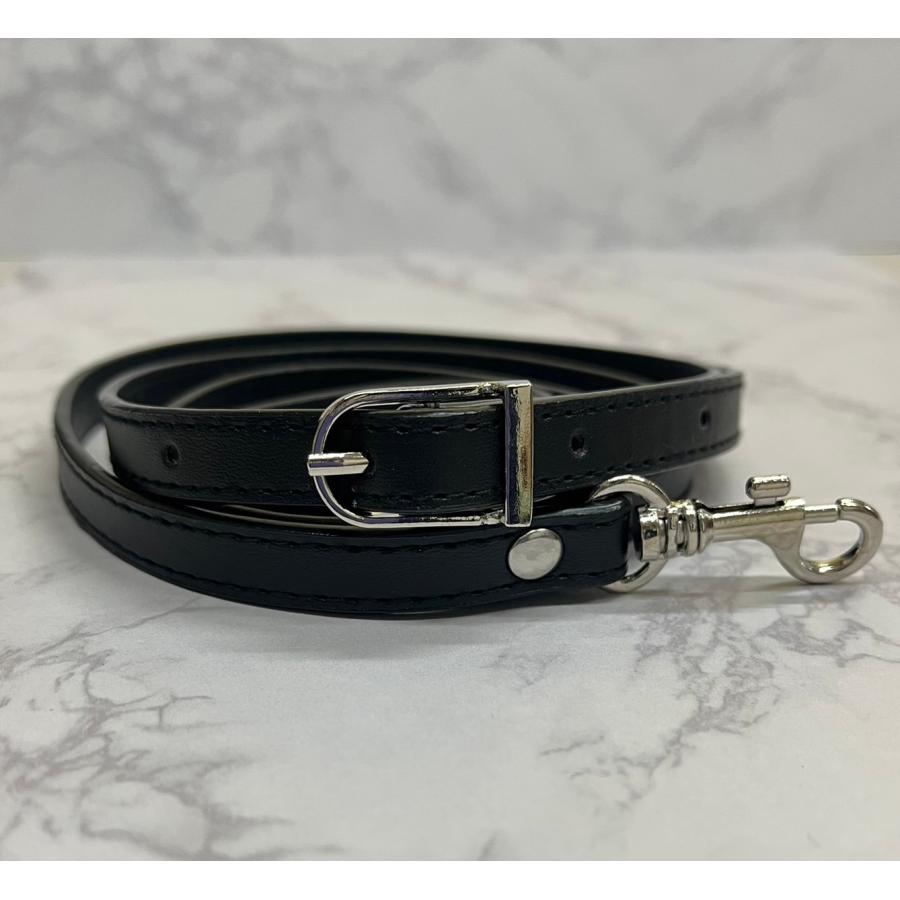 414 金具シルバー 合皮 細 ショルダー ベルト ストラップ 肩掛け 交換