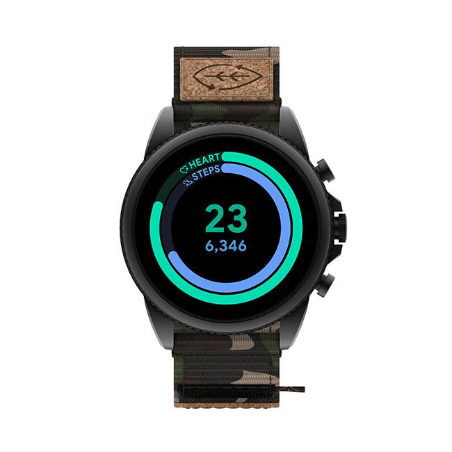 フォッシル ジェネレーション6 FTW4063 スマートウォッチ グリーンカモ