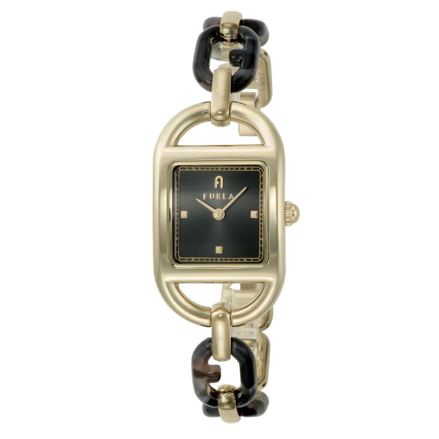 フルラ チェーンスクエア WW00026002L2 ブラック/アセテート  