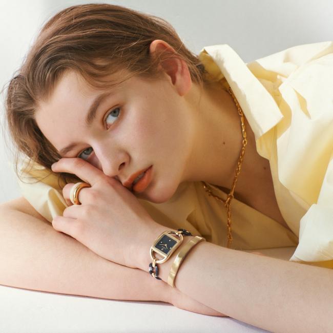 フルラ チェーンスクエア WW00026002L2 ブラック/アセテート  