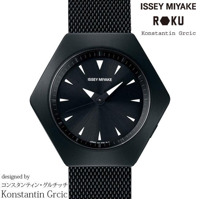 イッセイミヤケ ROKU NYAM002 コンスタンティン・グルチッチ ブラック 腕時計 ISSEY MIYAKE ロク KONSTANTIN GRCIC あすつく