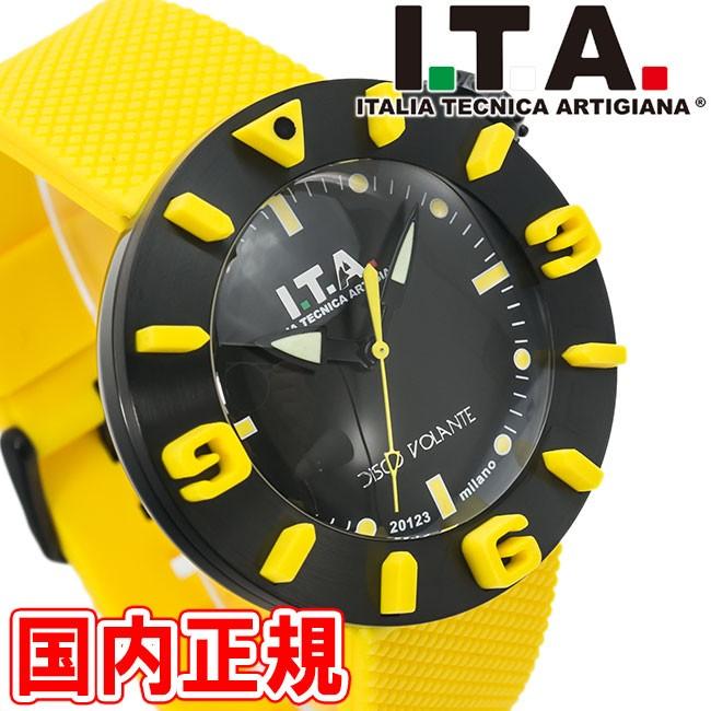 アイティーエー ディスコボランテ 31.00.03 ブラック/イエロー メンズ レディース 腕時計 ITA DISCO VOLANTE スイープセコンド(27588円)