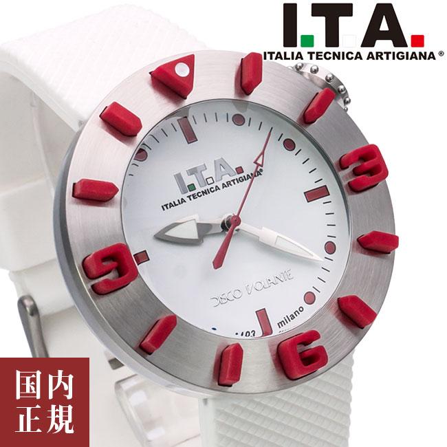 逸品】 極美品I.T.A アイティーエー ガリアルド レッド メンズ時計