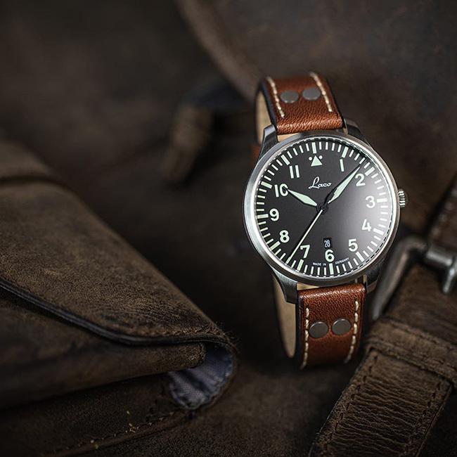 ラコ パイロット 861807.2.D ゲンフ.2.D 40 メンズ 腕時計 Laco PILOT 