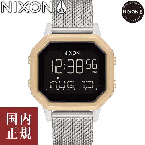 ニクソン サイレンミラネーゼ A12721431-00 シルバー/ライトゴールド レディース 腕時計 NIXON Siren Milanese