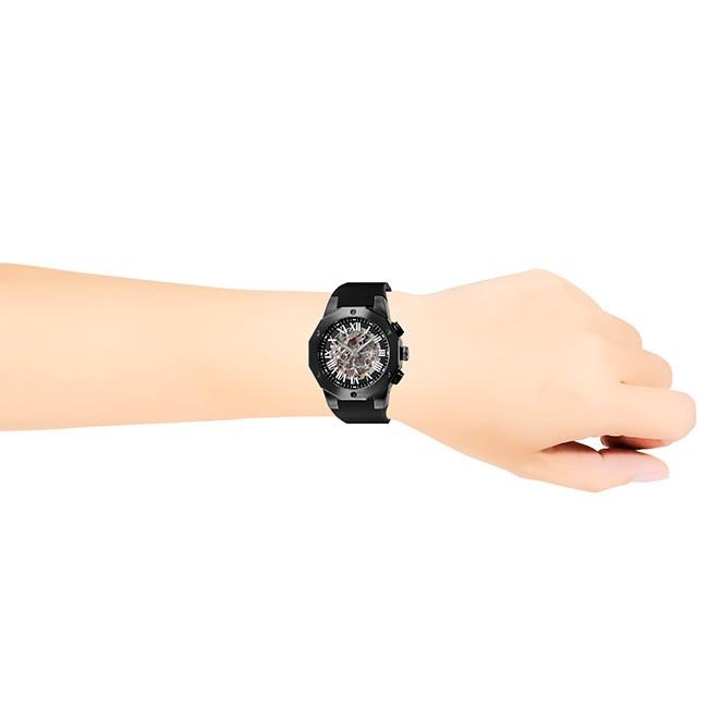 ゾンネxハオリ H026 H026BKBK オールブラック/シルバー メンズ 腕時計 
