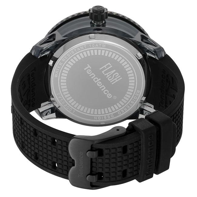 【SALE】テンデンス フラッシュ TY562001 ブラック メンズ レディース 腕時計 Tendence FLASH 50mm 7色LED搭載 /ボーナスストア10％!300円クーポン5/22迄｜louiscollection-y｜04