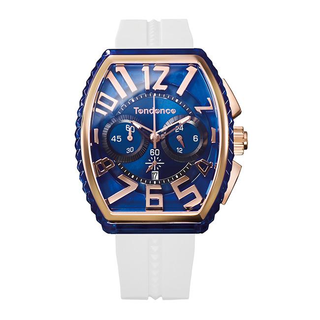 テンデンス ピラミッド TY860001-WH ブルー メンズ レディース 腕時計 