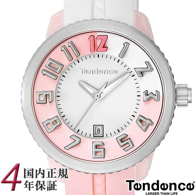 テンデンス クレイジー TY930111 ミディアム ホワイト/パステルピンク メンズ レディース 腕時計 Tendence CRAZY 41mm /