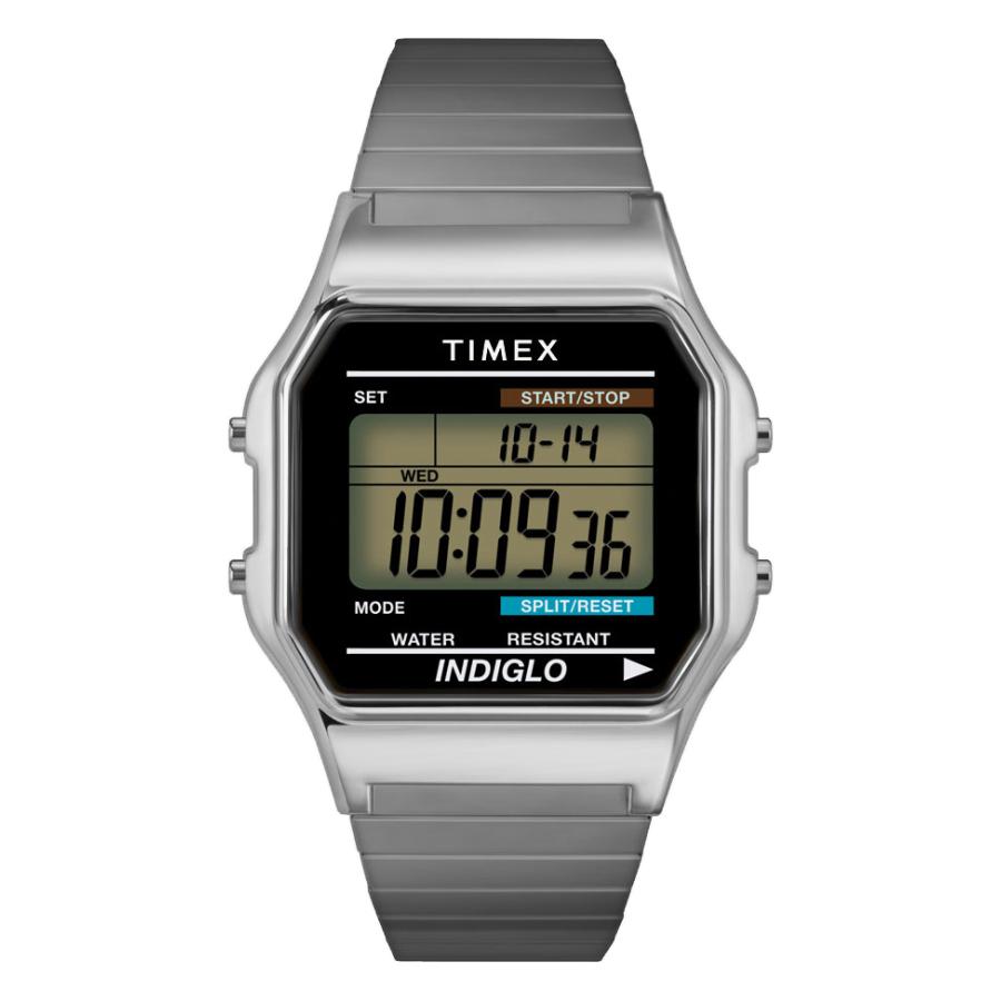 タイメックス クラシックデジタル T78587 シルバー メンズ レディース 腕時計 TIMEX あすつく /ボーナスストア10％!300円クーポン5/15迄｜louiscollection-y｜02