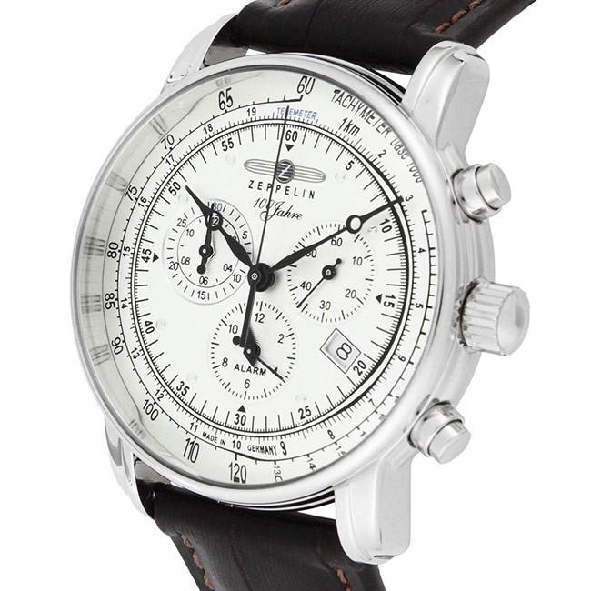 ツェッペリン 100周年記念モデル 7680-1N アイボリー メンズ 腕時計