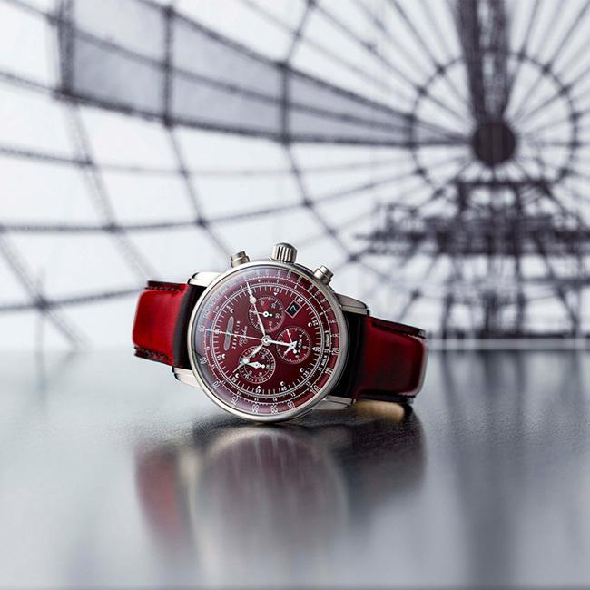 ツェッペリン 100周年記念モデル 8680-5 レッド メンズ 腕時計