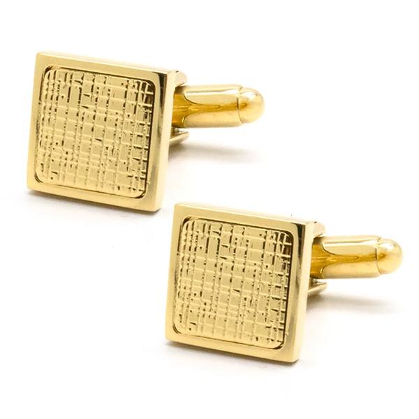 ルイファグラン 18K ゴールド Louis FAGLIN スクエア カフス リネン