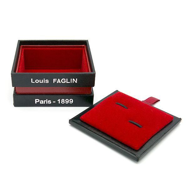ルイファグラン カフリンクス Louis FAGLIN レジン キャッツアイ 小クリスタル　カフスボタン　クリスマス　ギフト　プレゼントの画像