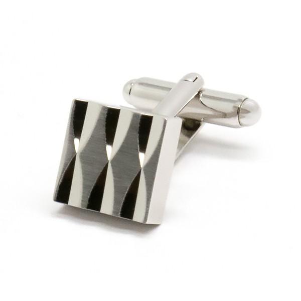 新しいルイファグラン　シルバー　Louis FAGLIN ブランド カフス　スクエア　ダイアモンドカット カフリンクス　クリスマス プレゼント　バレンタイン ギフト