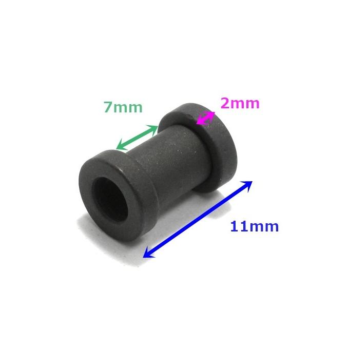 ボディピアス☆マットブラックのフレッシュトンネル16mm/18mm/20mm 
