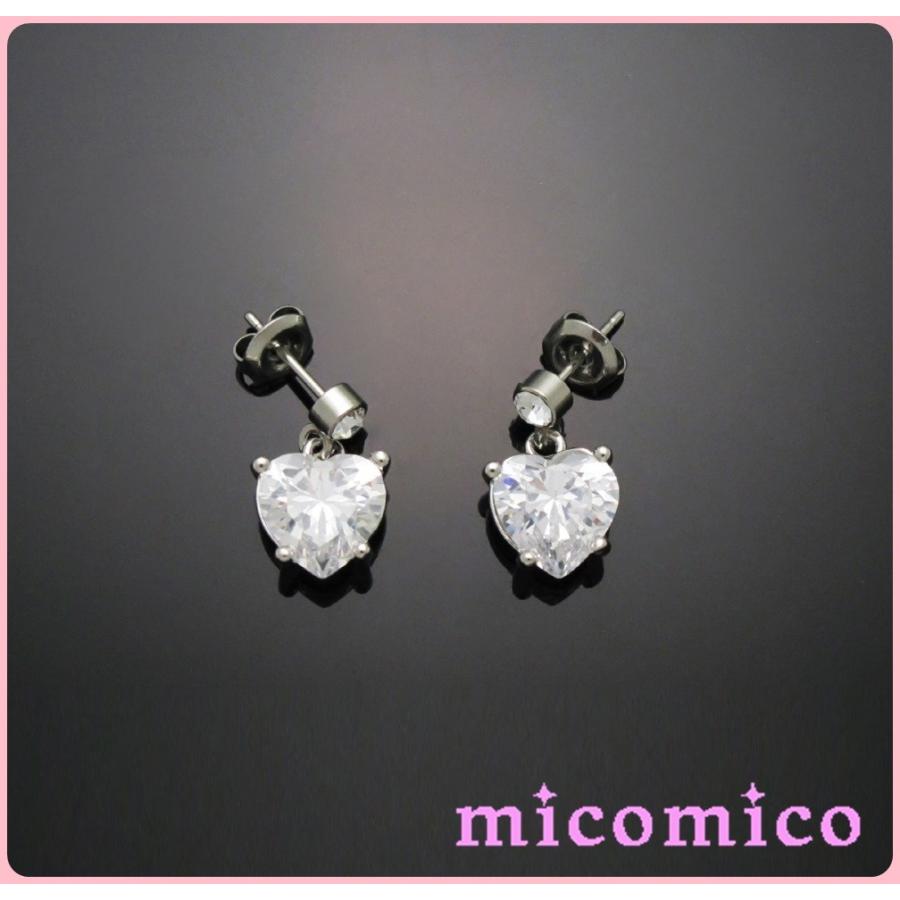 ハートのスタッドピアス : micomico - 通販 - Yahoo!ショッピング
