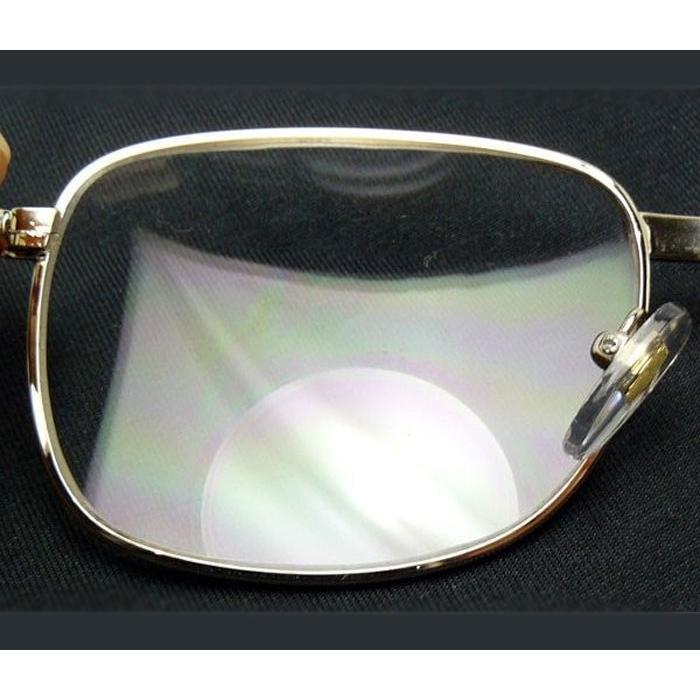 遠近両用メガネ 老眼鏡 シニアグラス 下部小玉レンズ 境目あり 下部度