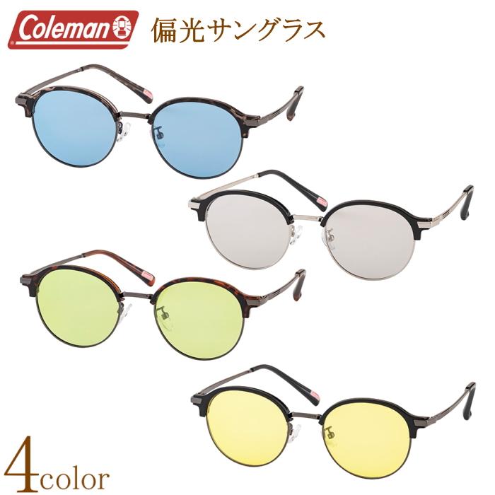 Coleman（コールマン） 偏光サングラス ラウンド型 丸型 サーモント型