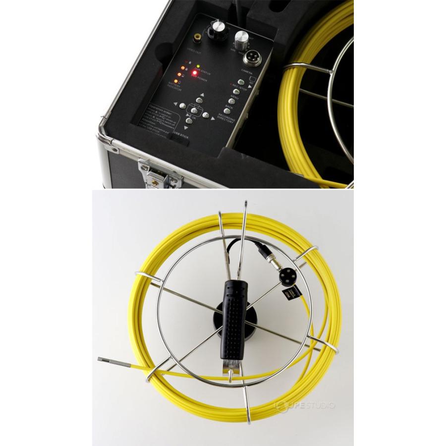 管内検査用カメラ Φ6mm 20m 工業用 配管内部 作業 点検 ケーブルカメラ 3R-FXS07-20M6 おすすめ 工業用 防塵の画像